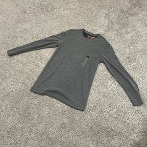 Plain and simple Large and tall long sleeve gray shirt
